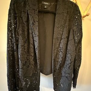 Torrid lace blazer, jacket. Like new.